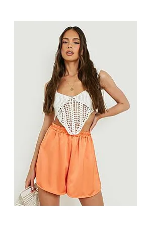 Boohoo Satin Flippy Shorts
