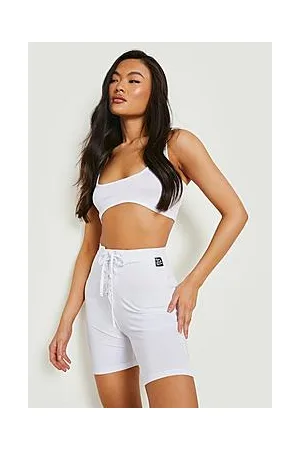 Boohoo Bralet Lace Up Cycle Short Co Ord