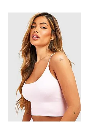 Boohoo Ribbed Seamless Longline Lounge Bra