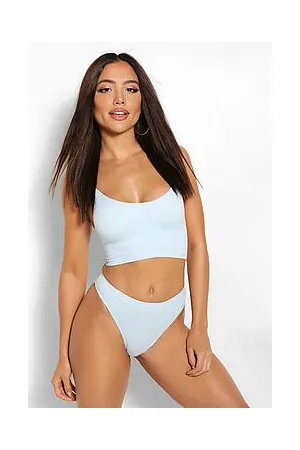 Boohoo Ribbed Seamless Longline Lounge Bra