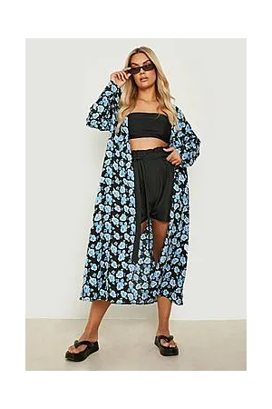 Boohoo Plus Large Floral Kimono