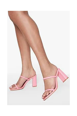 Boohoo Wide Fit Padded Double Strap Block Heel Mule