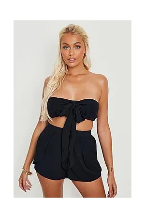 Boohoo Sustainable Crinkle Top & Short Beach Co-ord