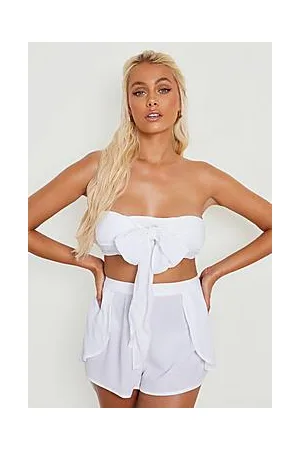 Boohoo Sustainable Crinkle Top & Short Beach Co-ord