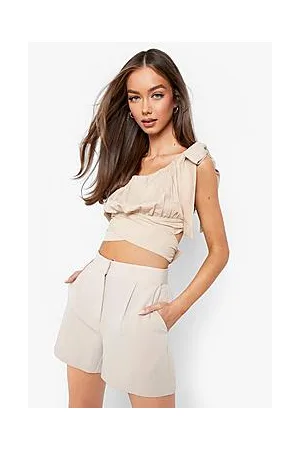 Boohoo Tie Detail Crop Top