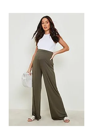 Boohoo Maternity Soft Wide Leg Trousers