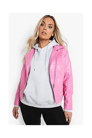 Boohoo Plus Pu Biker Jacket