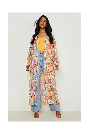 Boohoo Tall Paisley Print Kimono