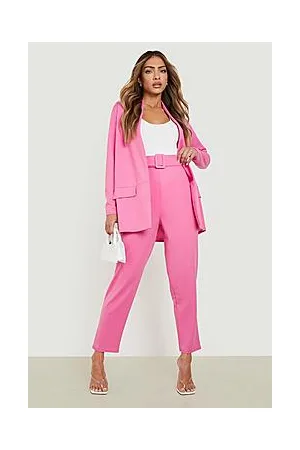 Boohoo Blazer & Self Fabric Trouser Suit Set