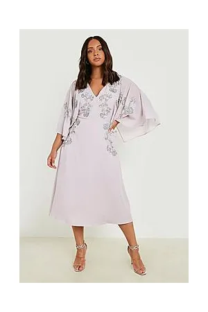 Boohoo Plus Hand Embellished Occasion Skater Dress