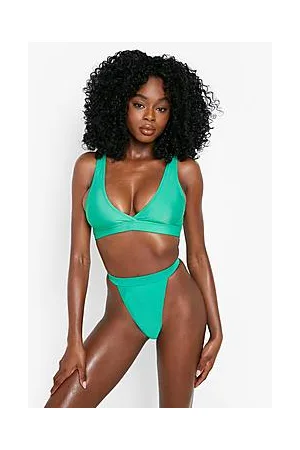 Boohoo Essentials High Waisted Tanga Bikini Thong