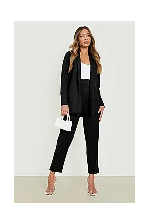 Boohoo Blazer & Self Fabric Trouser Suit Set