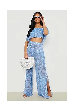 Boohoo Tall Porcelain Print Beach Co-Ord
