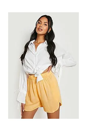 Boohoo Cheesecloth Elasticated Short