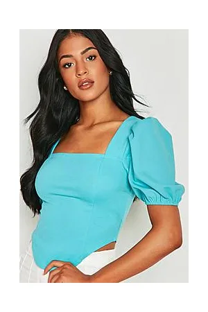 Boohoo Tall Puff Sleeve Corset Top