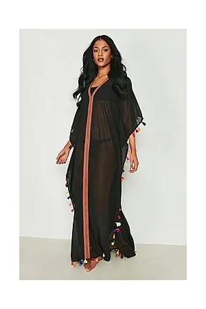 Boohoo Tall Tassel Detail Maxi Beach Kaftan