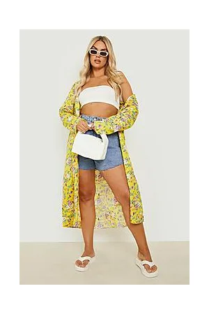 Boohoo Plus Floral Kimono