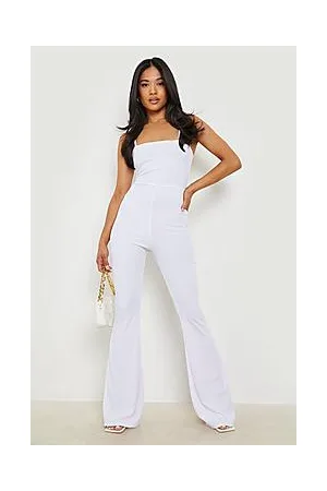 Boohoo Petite Bandage Flare Jumpsuit
