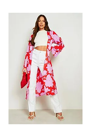 Boohoo Floral Maxi Kimono