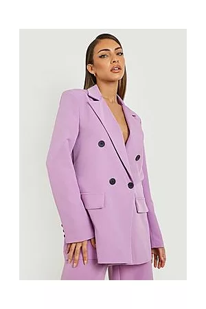 Boohoo Contrast Button Relaxed Fit Tailored Blazer