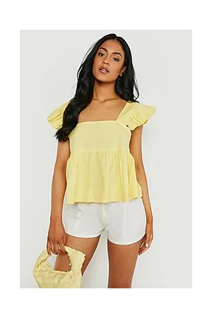 Boohoo Tall Frill Sleeve Smock Top