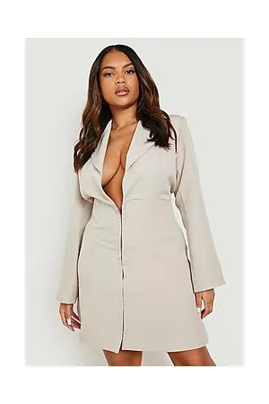 Boohoo Plus Corset Style Blazer Dress
