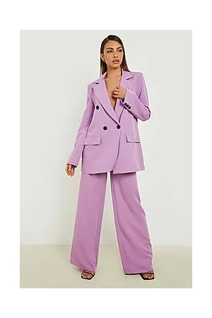 Boohoo Relaxed Fit Wide Leg Tailored Trousers