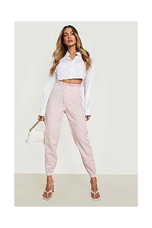 Boohoo Paperbag High Waisted Joggers