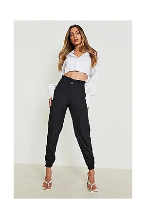 Boohoo Paperbag High Waisted Joggers