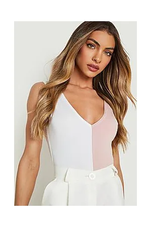 Boohoo Slinky Contrast Bodysuit