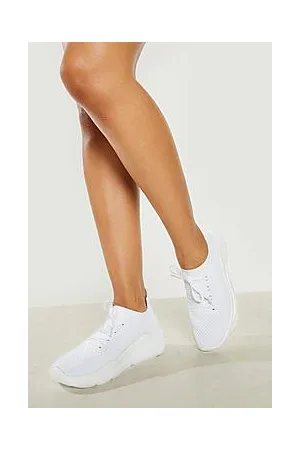Boohoo Chunky Knitted Lace Up Sock Trainer