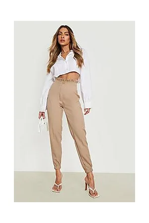 Boohoo Paperbag High Waisted Joggers