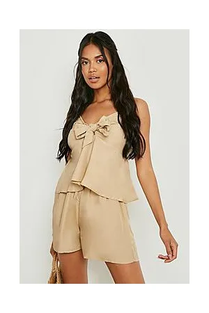 Boohoo Woven Strappy Cami & Flippy Shorts