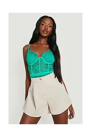 Boohoo Premium Lace Cupped Bodysuit