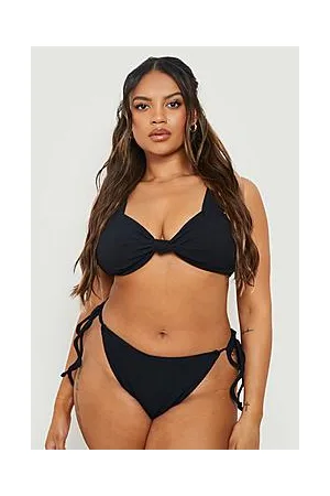 Peek & Beau Fuller Bust Exclusive mix and match triangle bikini top in  black bas