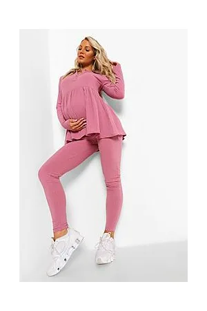 Boohoo Maternity Button Front Smock Loungewear Set