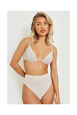 Boohoo Fuller Bust Power Mesh Underwire Bra