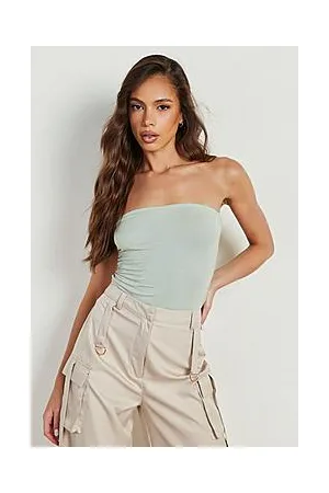 Boohoo Tall Basic Bandeau Bodysuit