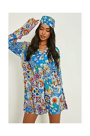 Boohoo Tall Woven Printed Shorts