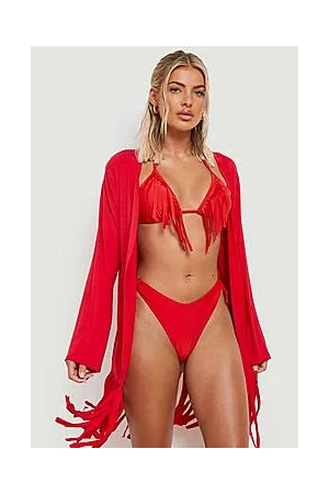 Boohoo Tassel Beach Kimono