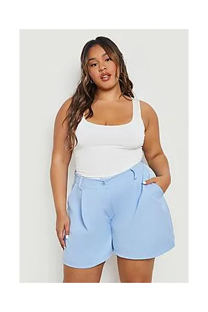 Boohoo Plus Pleated Tailored Shorts