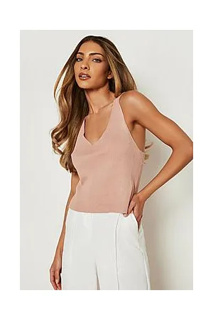 Boohoo Rib Knit Crop Vest