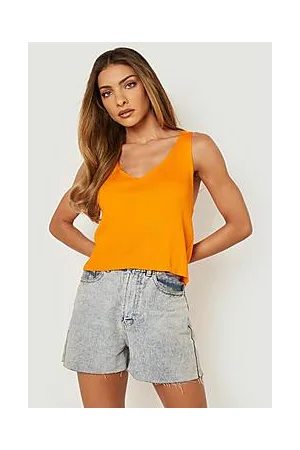Boohoo Rib Knit Crop Vest