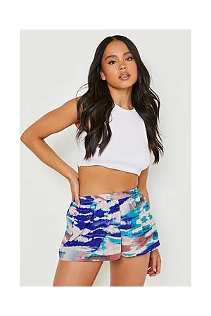 Boohoo Petite Tie Dye Printed Short
