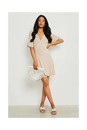 Boohoo Tall Wrap Over Dress