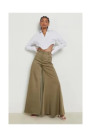 Boohoo Tall Wide Leg Trousers
