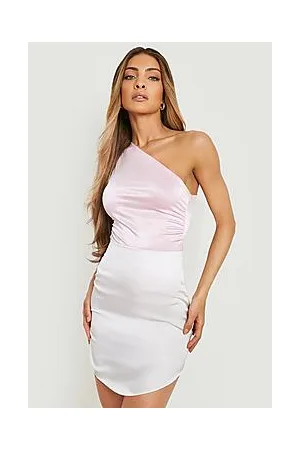 Boohoo Disco Asymmetric Ruched Bodysuit