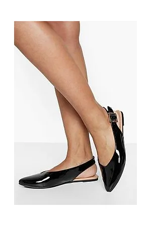 Boohoo Pointed Buckle Detail Ballet Flats