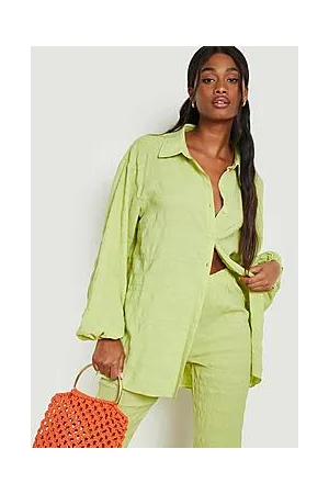 Boohoo Premium Textured Oversized Shirt