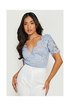 Boohoo Petite Premium Eyelash Lace Bodysuit
